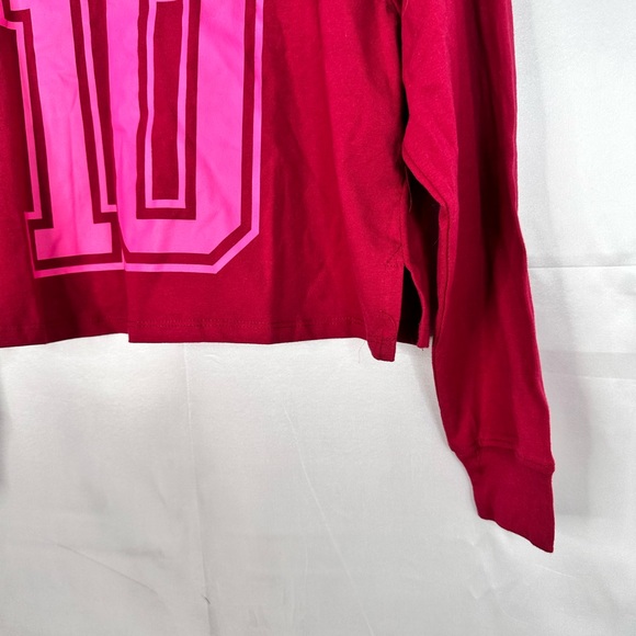 Mighty Fine Cropped Rugby Shirt Pink "10" NWT Size multiple - Picture 5 of 11